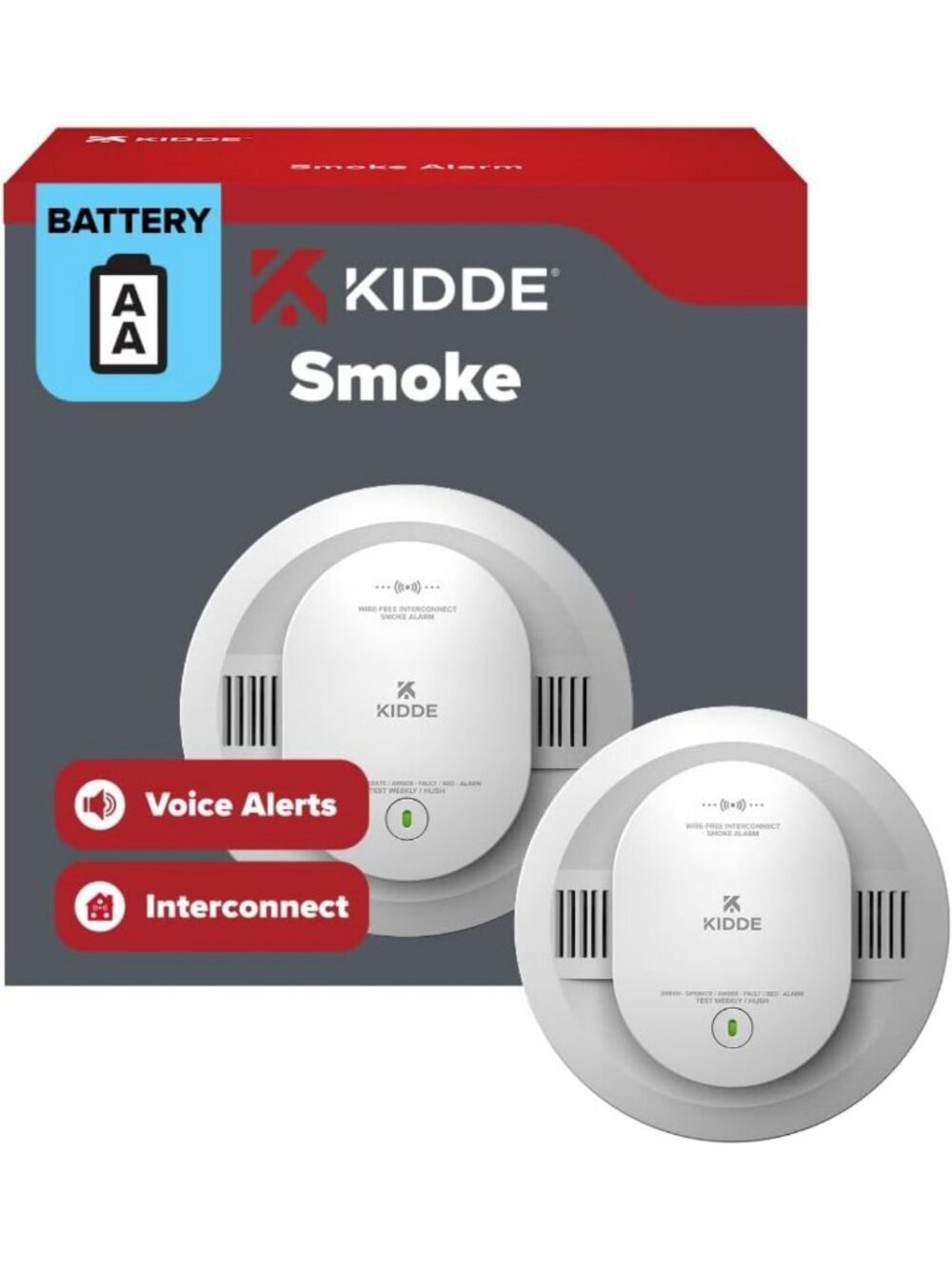 Battery-Powered Smoke Detector for Kids | Reliable Safety Alarm, Easy Install
